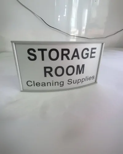 storage room sign for govt laboratories