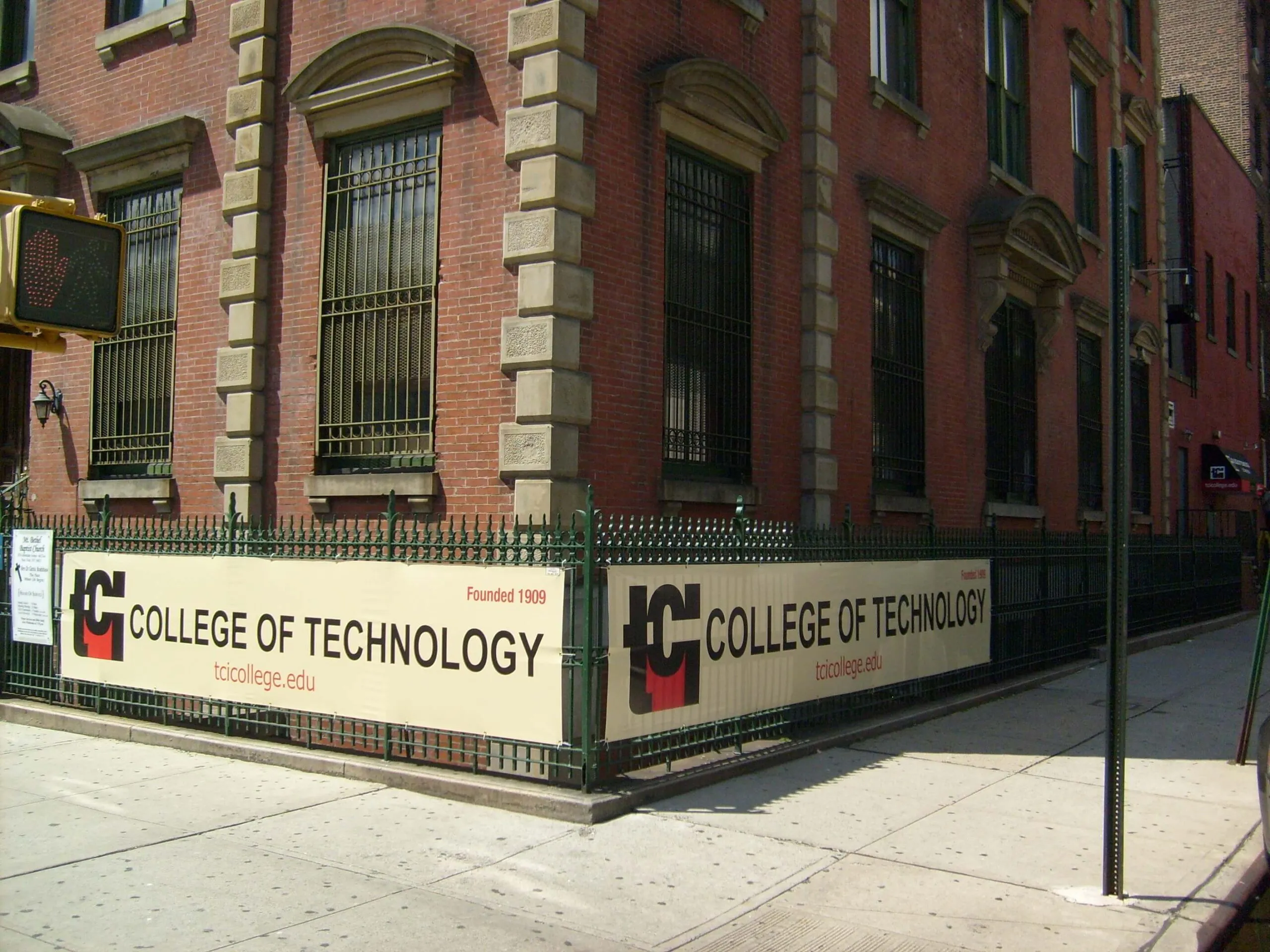 tci college of technology vinyl banner sign
