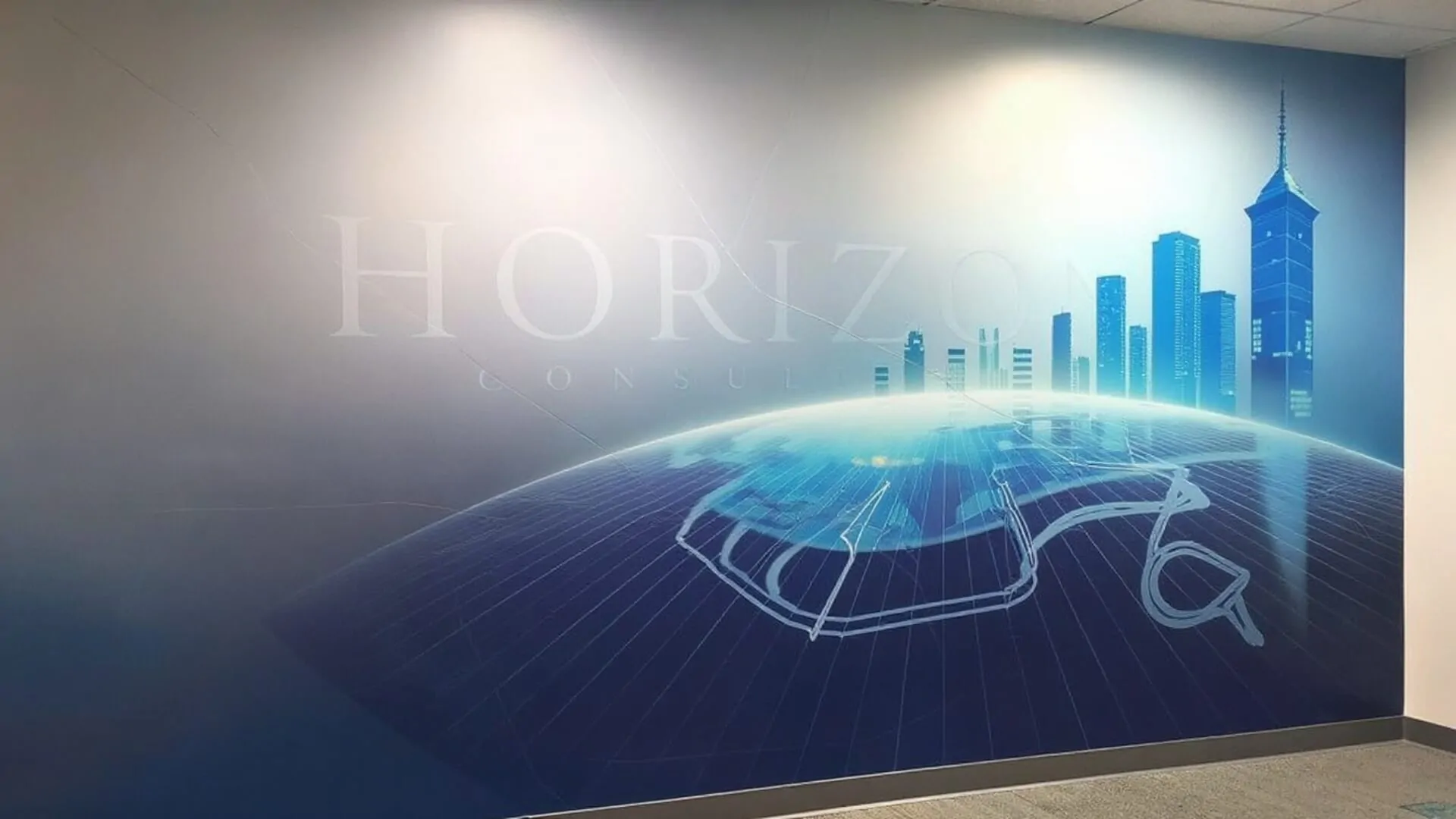 wall graphic for horizon company