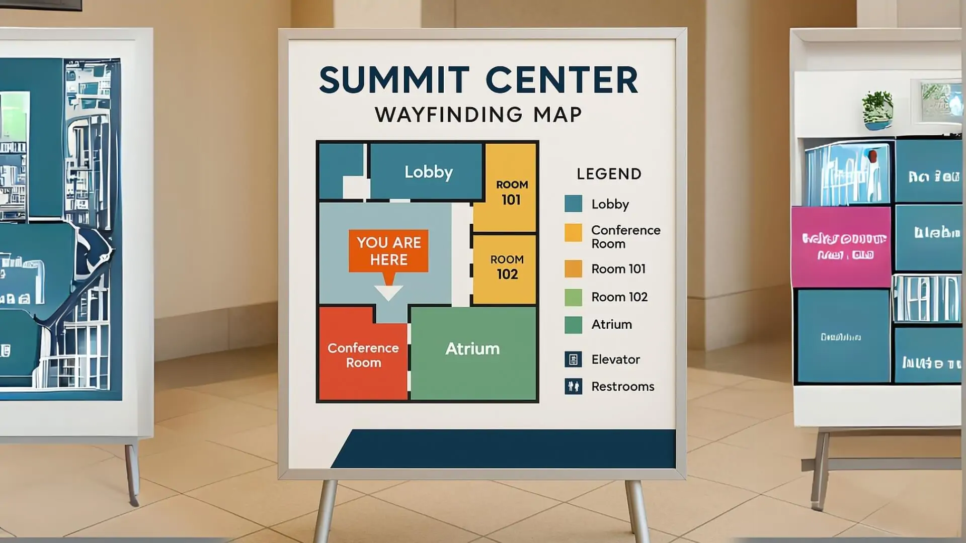 wayfinding map for summit center nyc