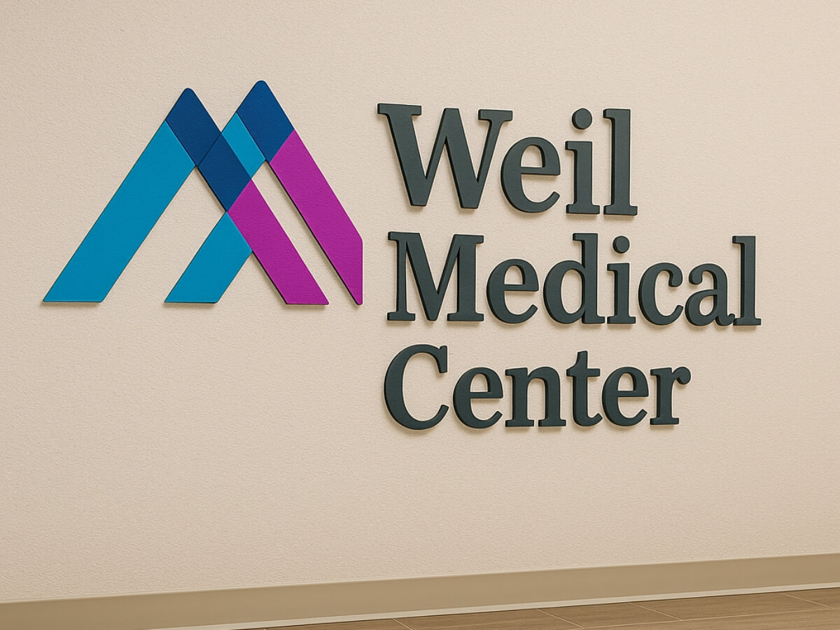 weil medical center plastic letter signs for hospital