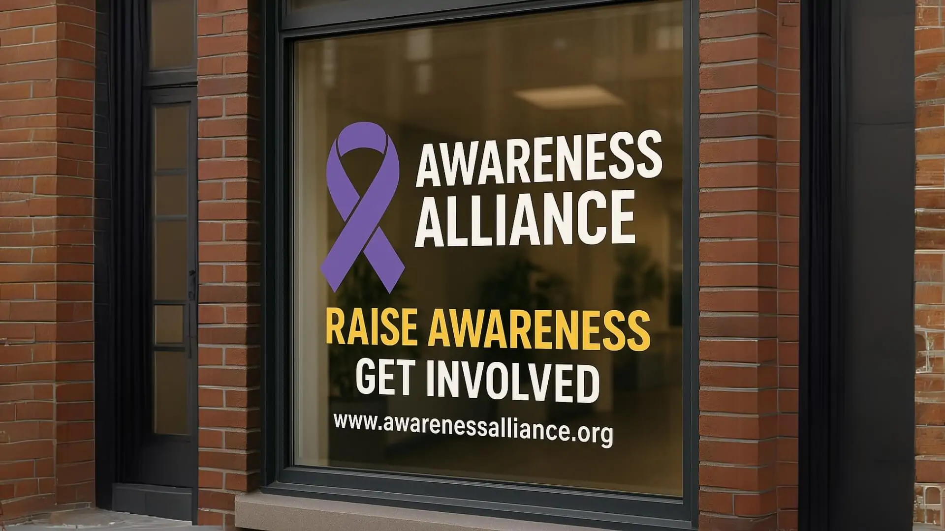 window graphic for awareness alliance