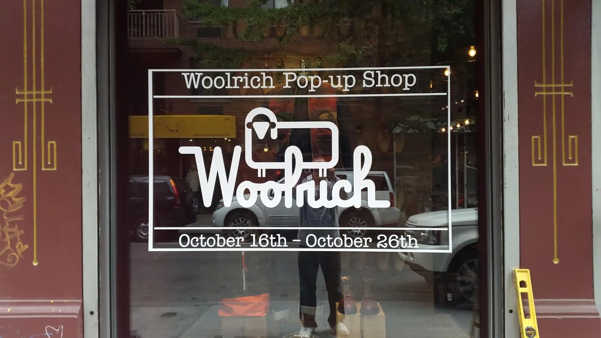 woolrich window decals comapny