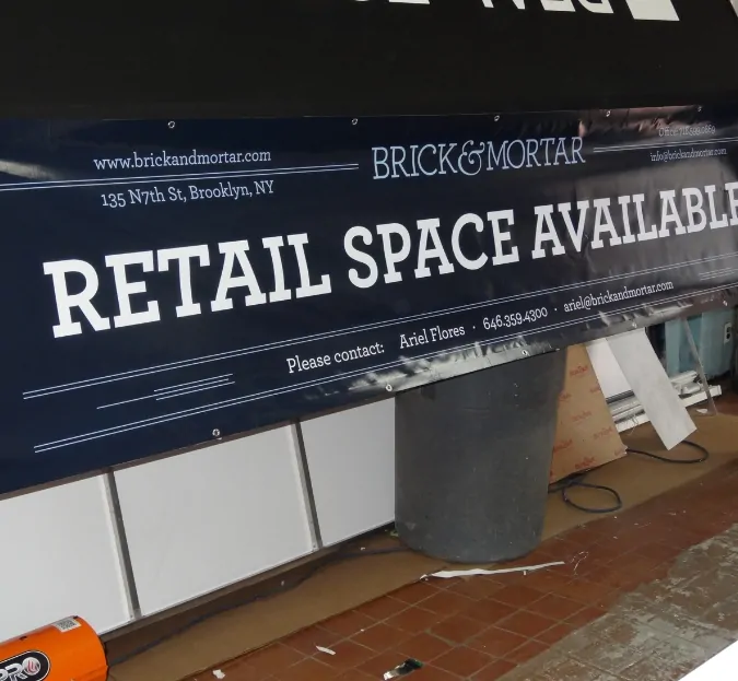 retail vinyl banner new your city