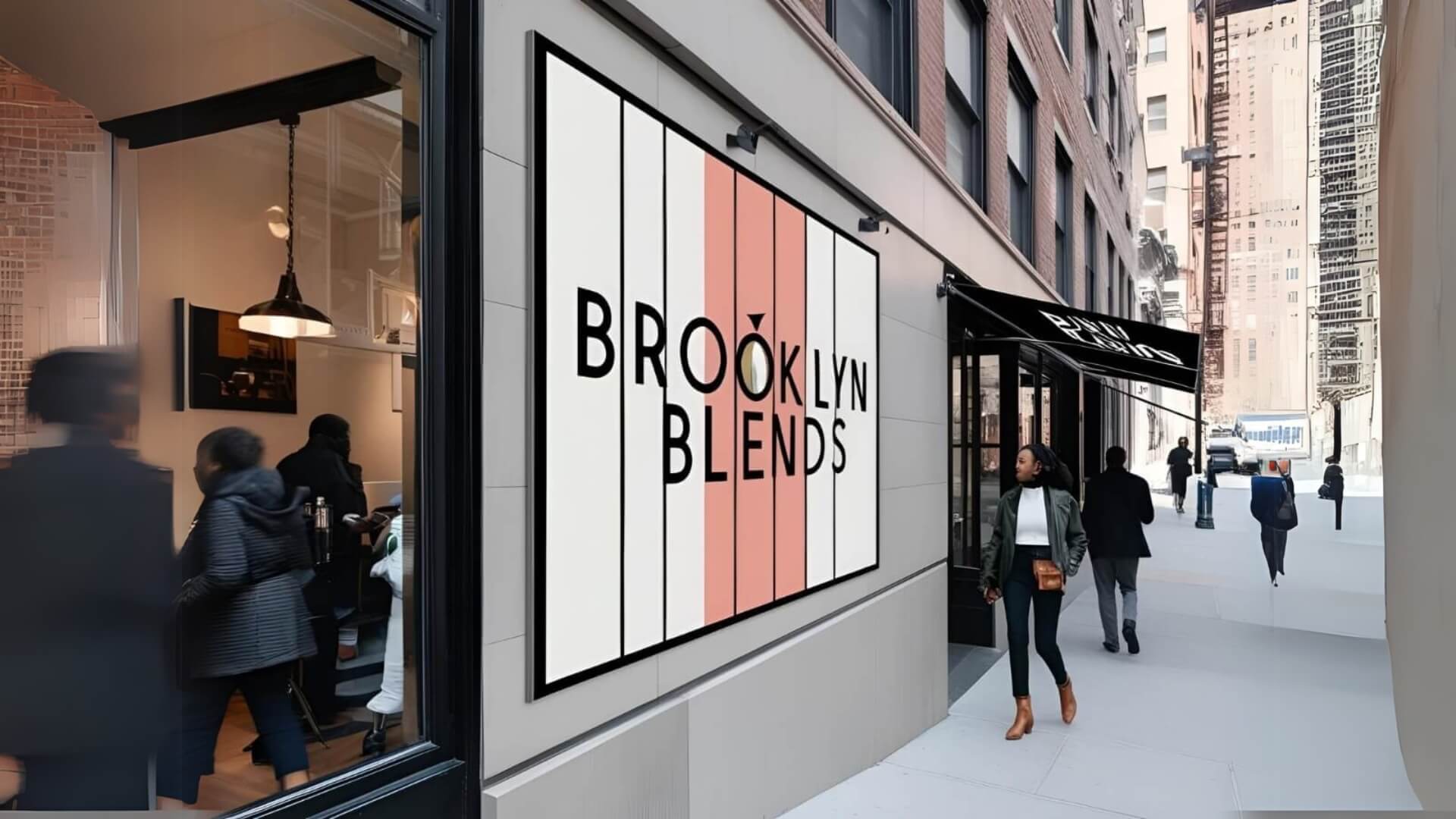 artwork guideline for brooklyn blends sign in new york city