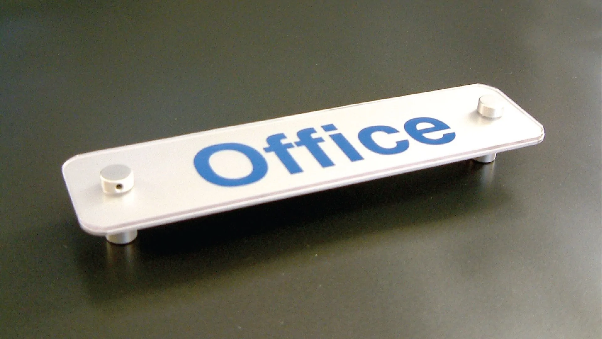 office name plate lobby sign