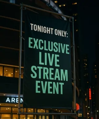 sport arenas promotional event banners