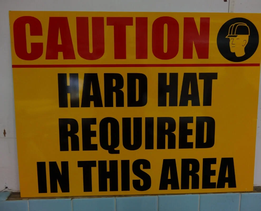 caution construction safety signs nyc
