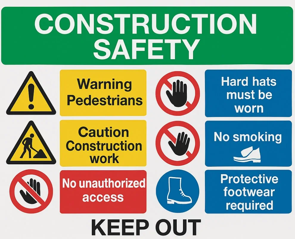 construction safety complinace signs nyc