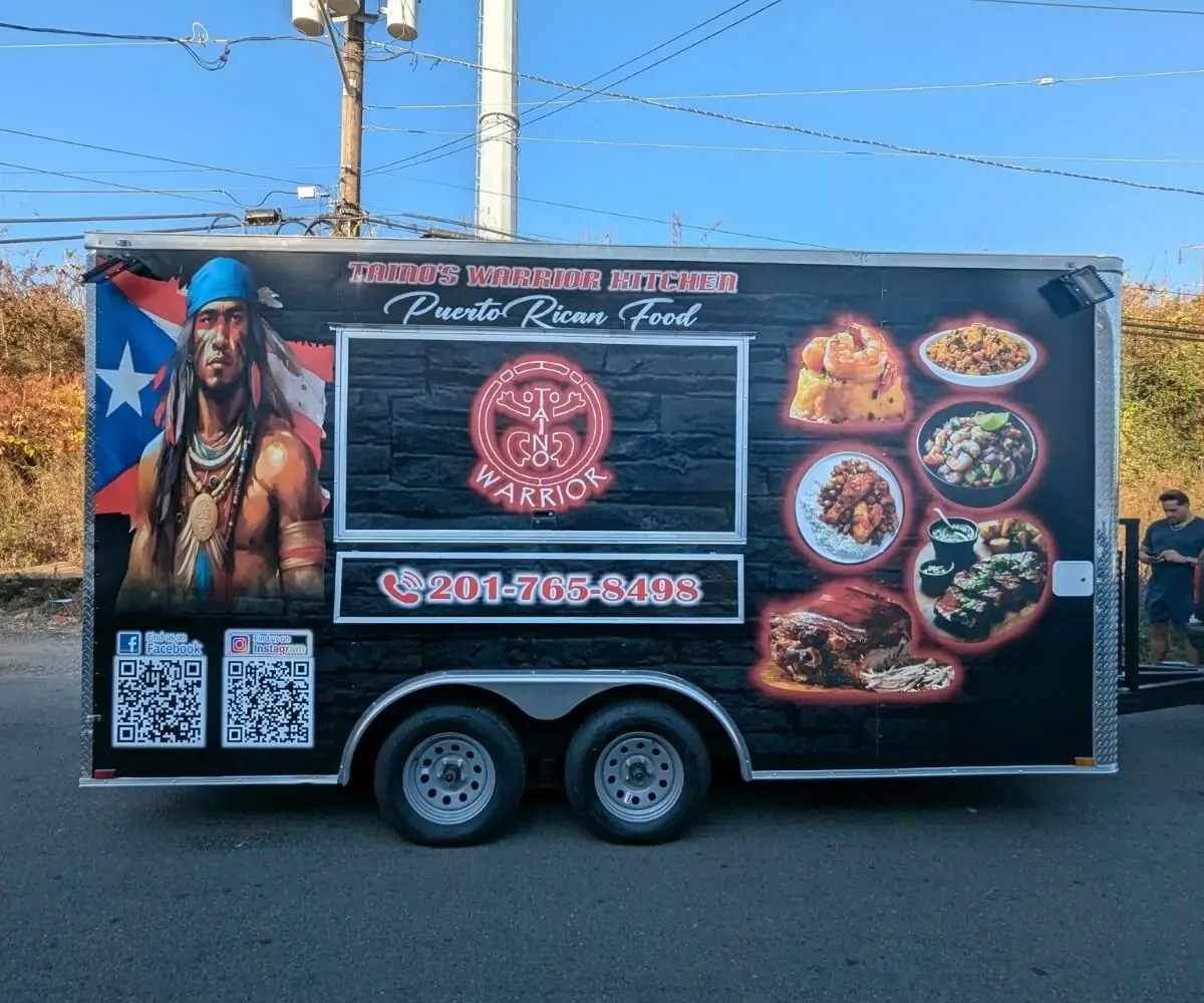 trailer wrap for puerto rican food