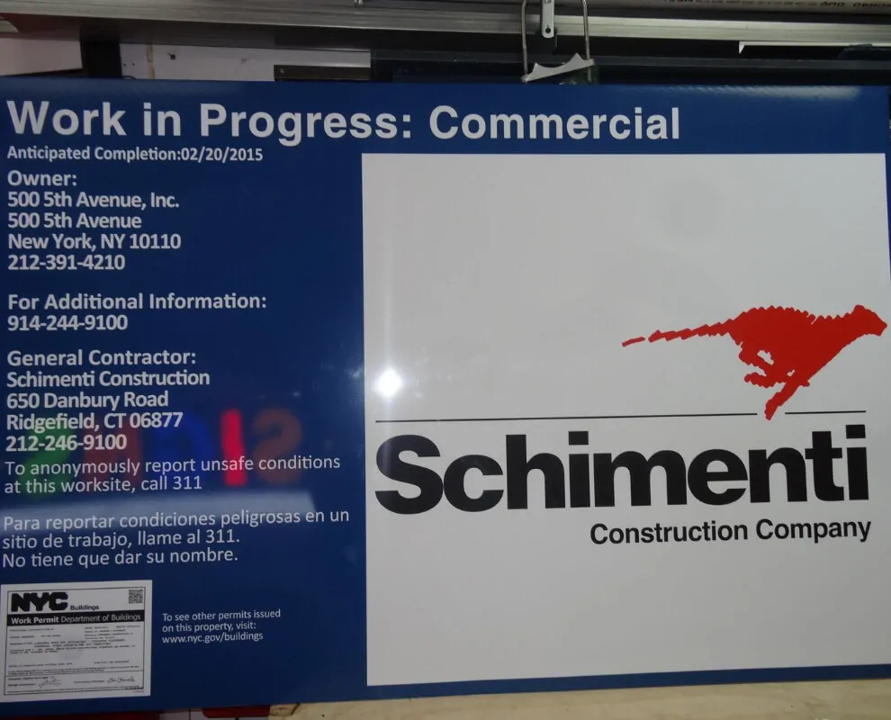 work in progress constructions signs for construction business