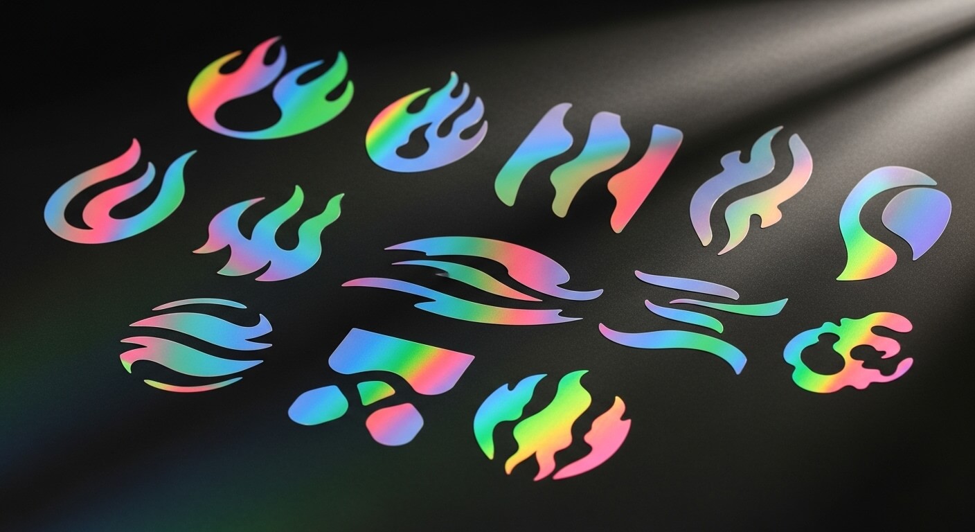 Holographic Decals 92 Rainbow Holographic Decals