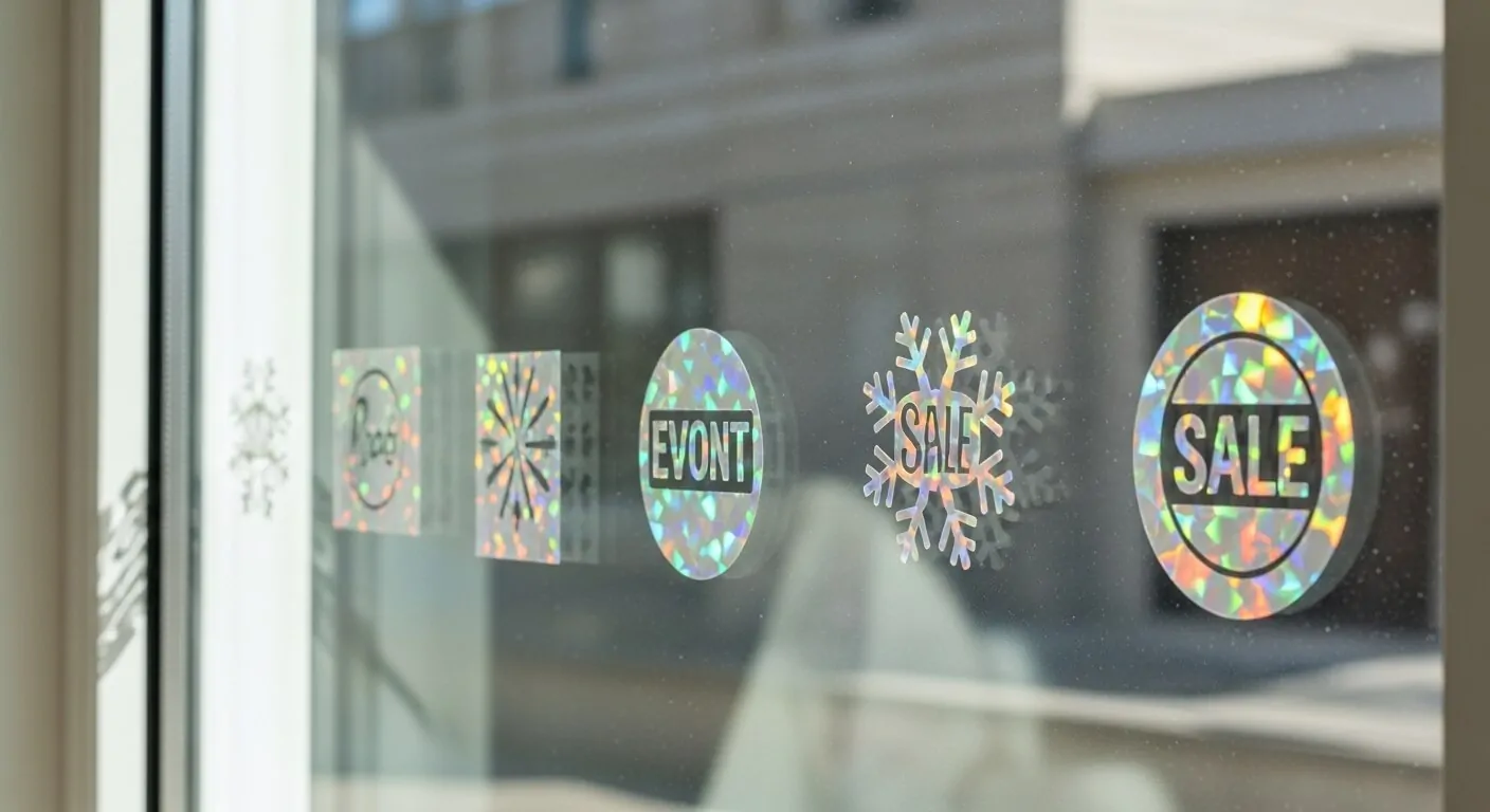 Static Cling Holographic Decals