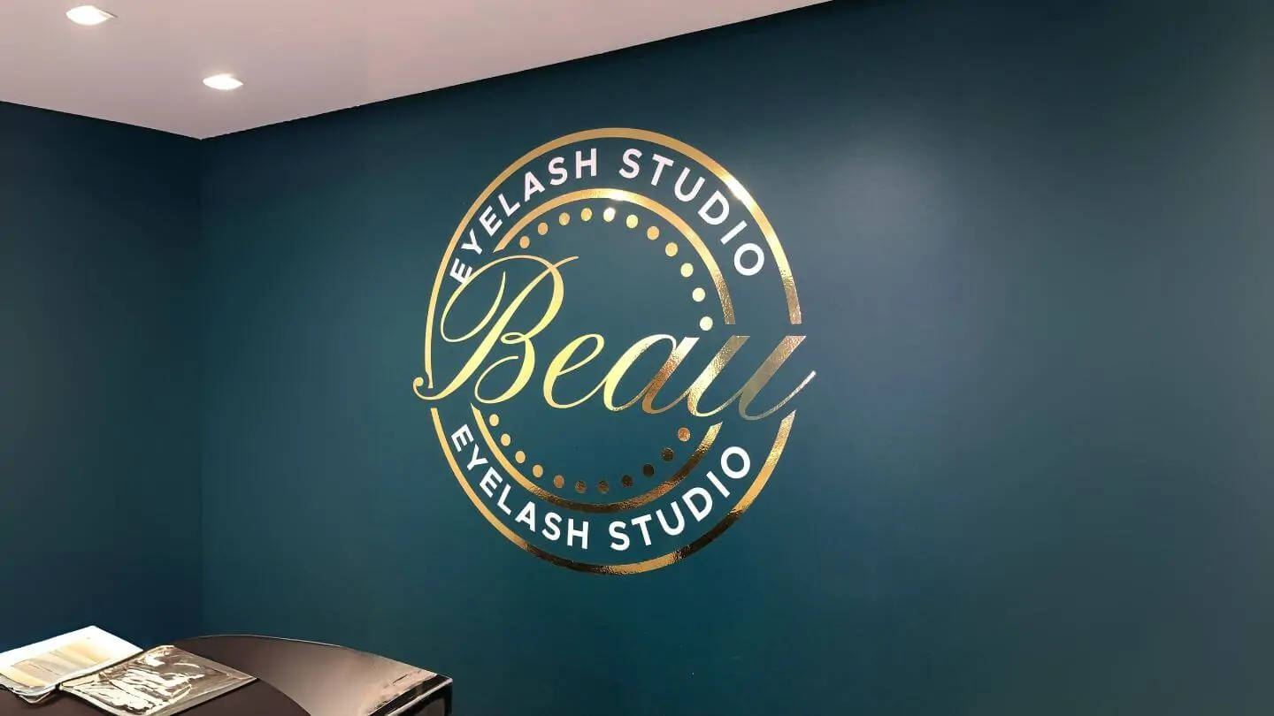 beau studio gold leaf lettering