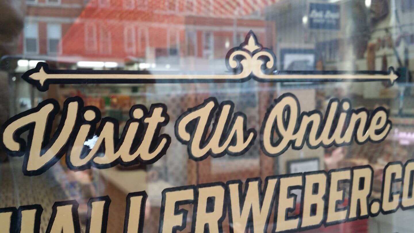 Gold Leaf Signs 94 black outline gold leaf lettering