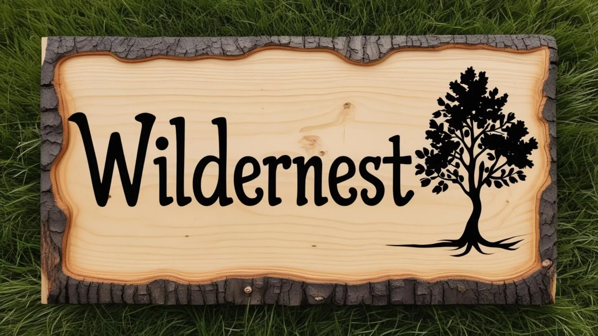 carved sign made for wildernest sign in new york city