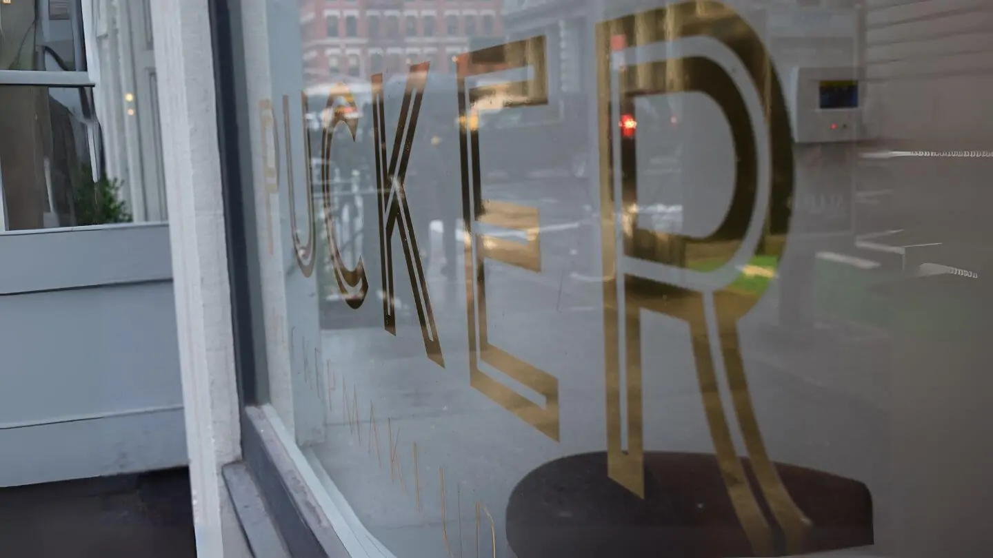 custom business gold leaf lettering nyc