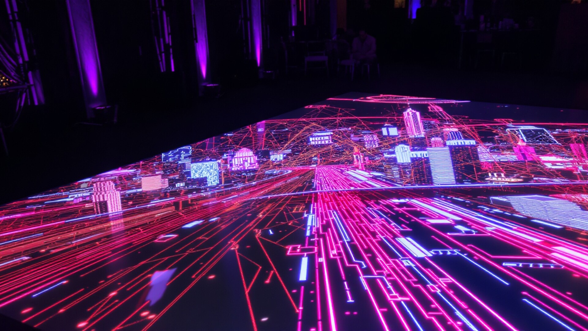 Sign Products 258 dance floor wrap made for bar floor in new york