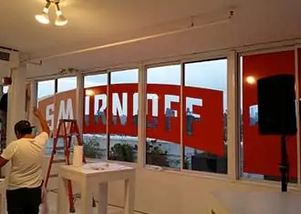 Gold Leaf Signs 106 decals installation