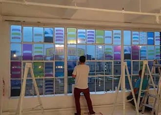 Gold Leaf Signs 107 decals removal