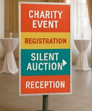 event signs for non profit organizations
