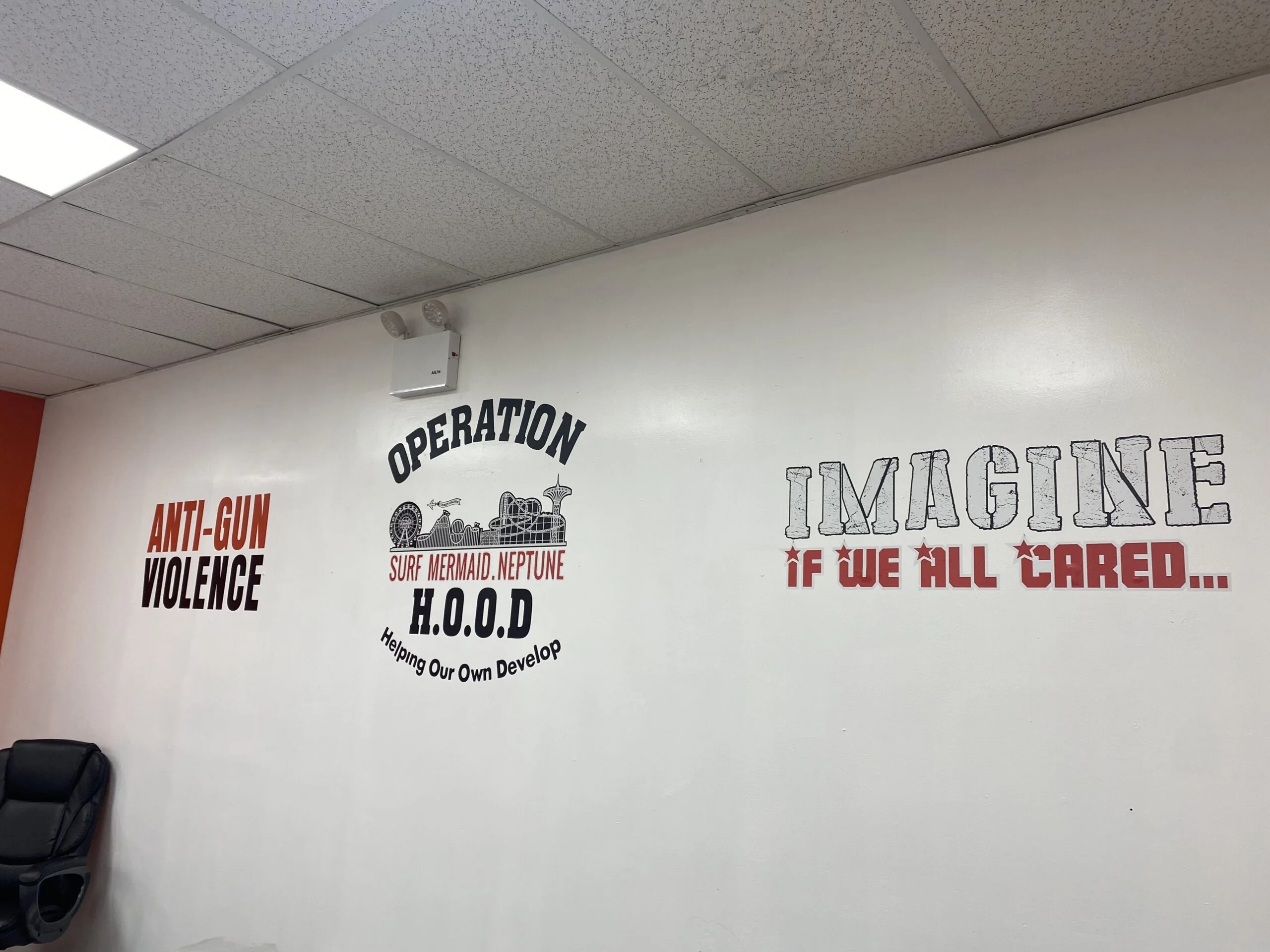 Custom Decals 90 lobby vinyl graphics for offices and buildings