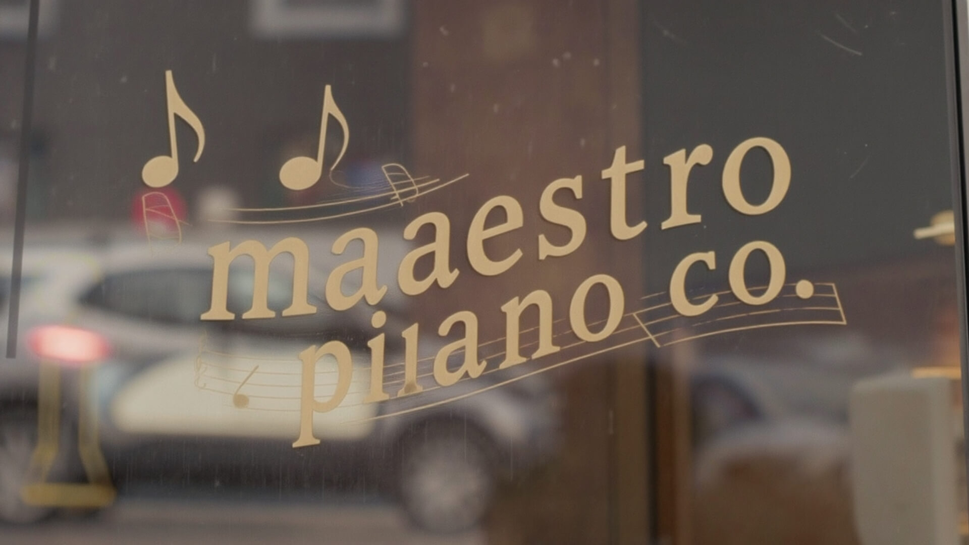 Gold Leaf Signs 91 maaestro pilano copmany gold leaf lettering in nyc