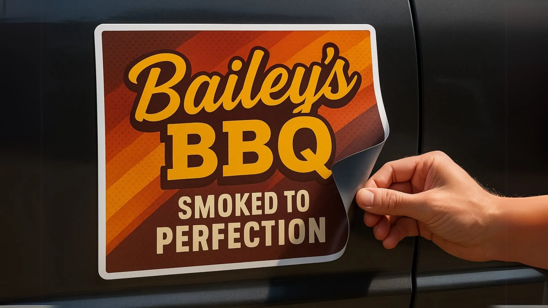 magnetic sheet for bailey's bbq nyc