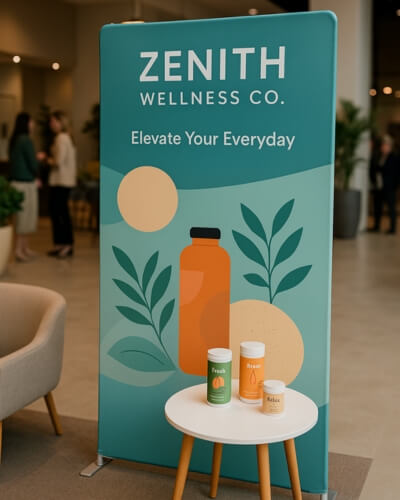 pop-up display zenith wellness co. company