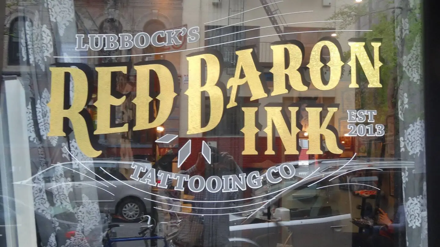 premium business gold leaf lettering nyc