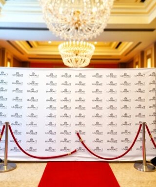 red carpet step and repeat backdrops for conventions and expos