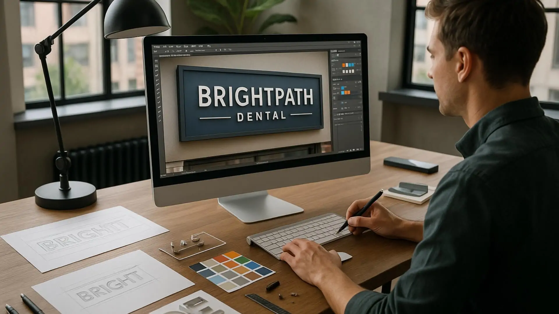 sign design for brightpath dental nyc