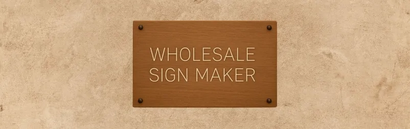 wholesale sign maker nyc company