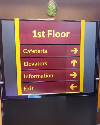 Floor Number Signs 49 1st floor cafeteria floor number signs