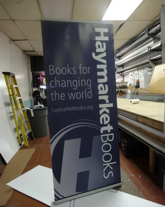 Book store banner stands