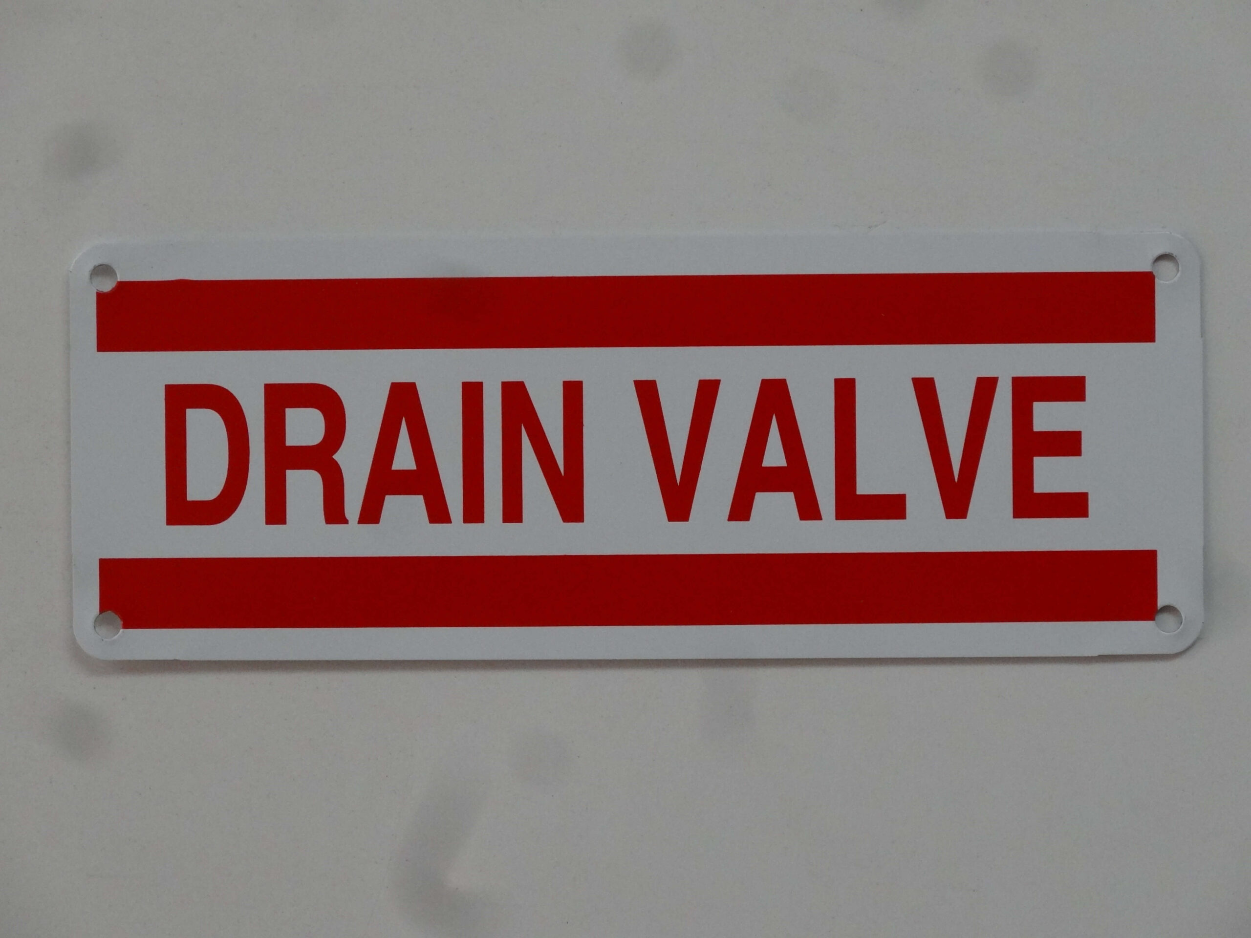 Fire Safety Signs 100 Drain Value fire safety sign
