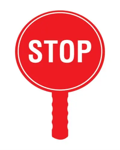 Stop lollipop signs