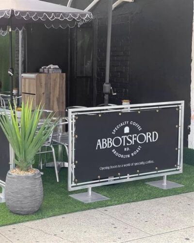 best sidewalk cafe barriers