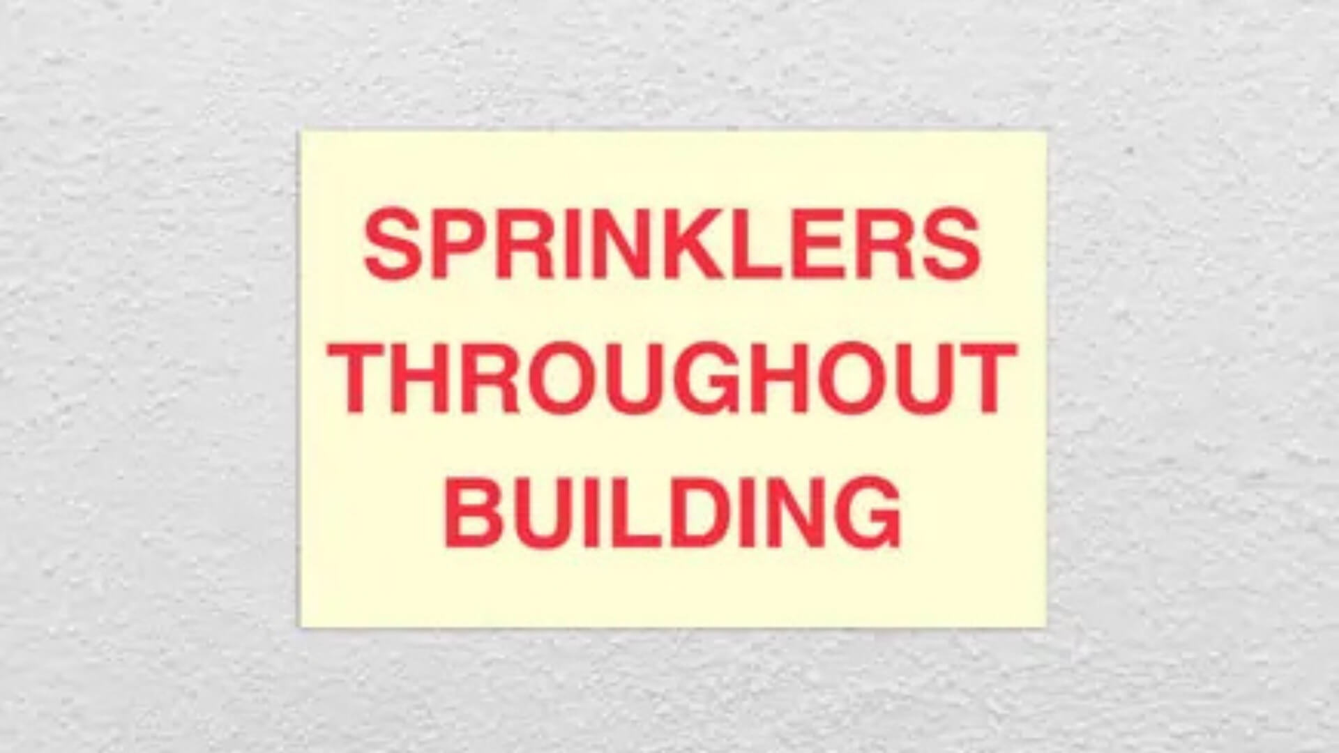 Fire Safety Signs 90 building sprinkler system fire safety signs