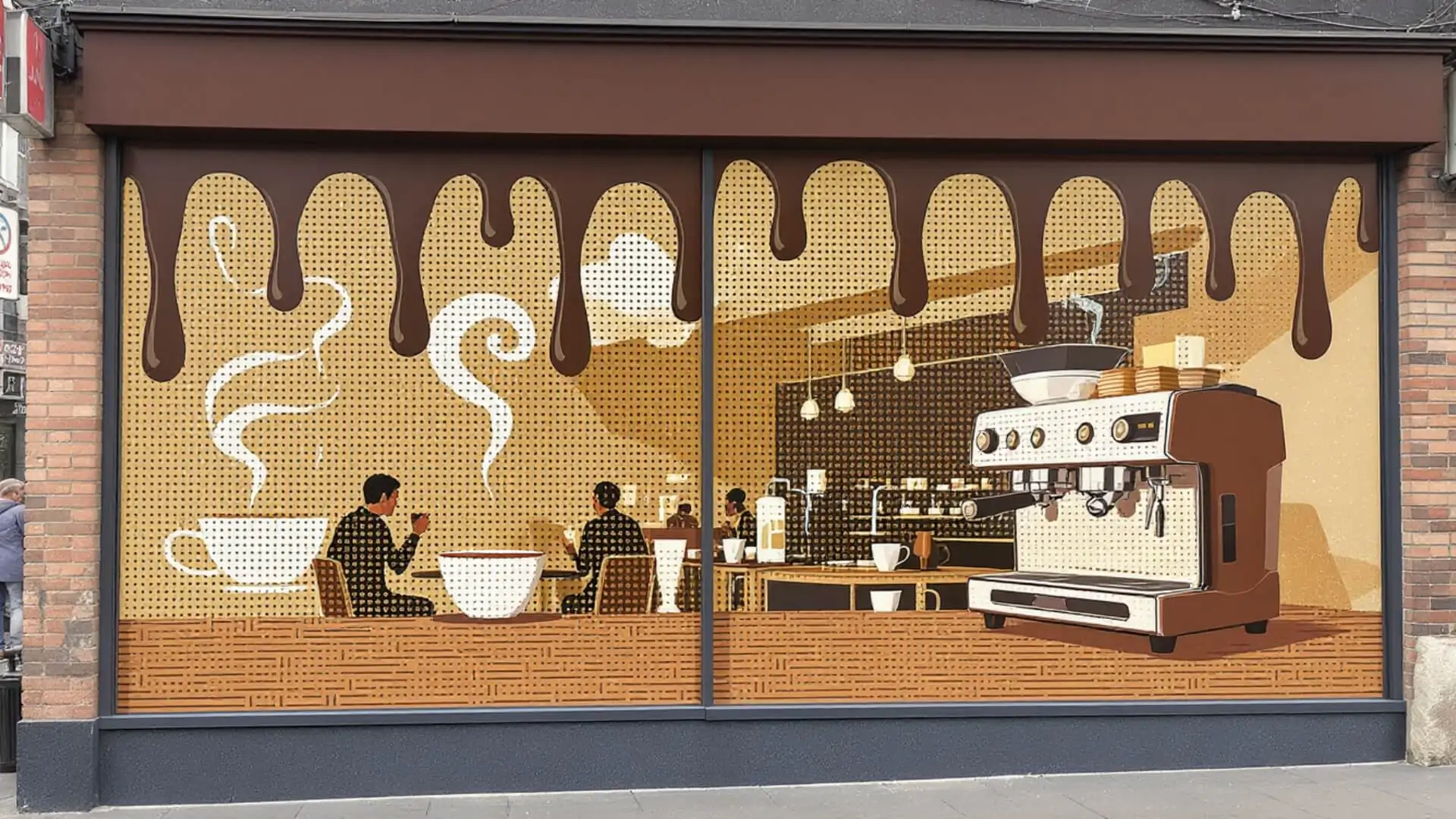 cafe perforated widow wrap