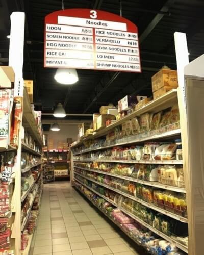 chinese grocery store aisle