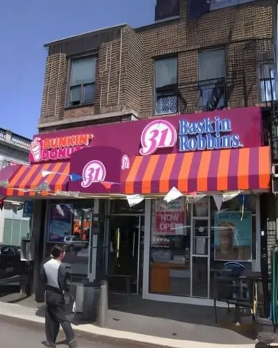 colorful commercial awning