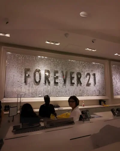 custom Forever 21 sequin sign