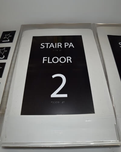 Floor Number Signs 52 custom stairs and floor signs in newyork
