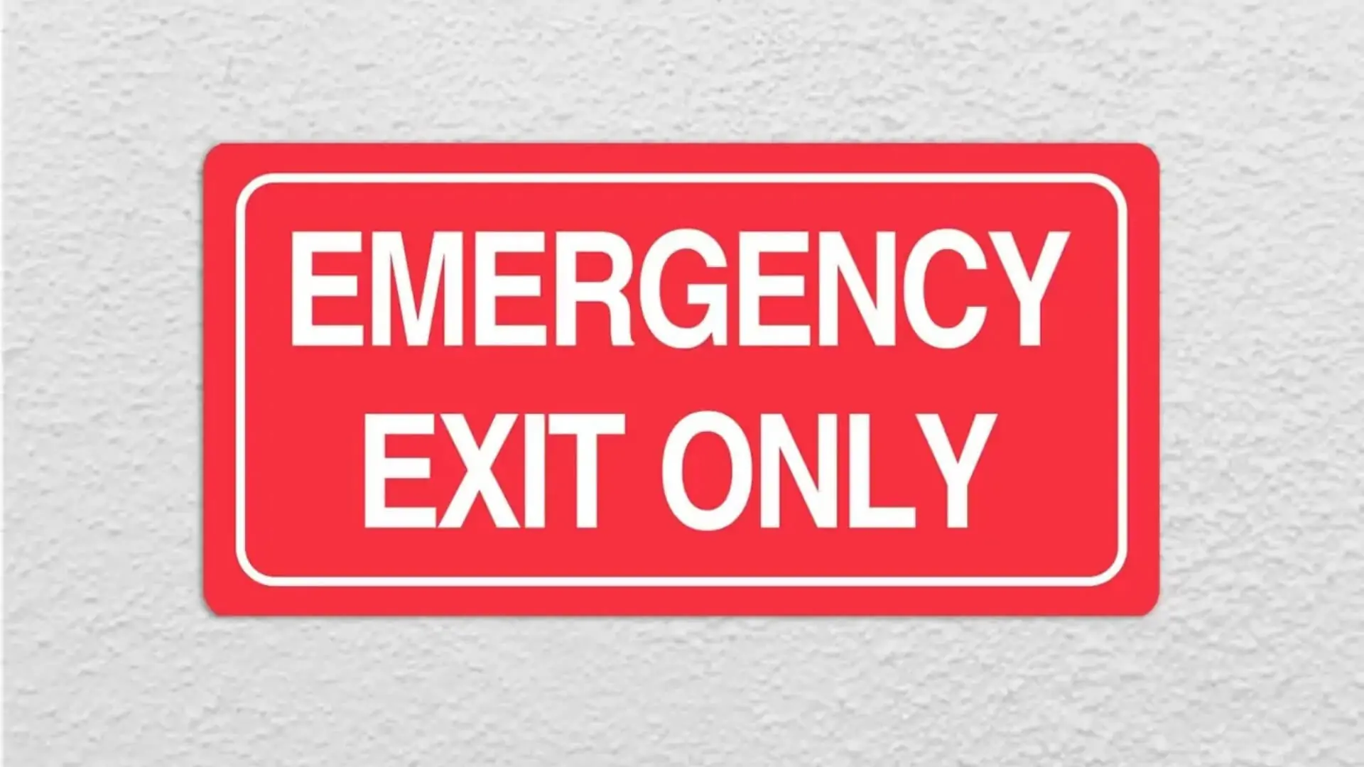 emergency exit fire safety signs
