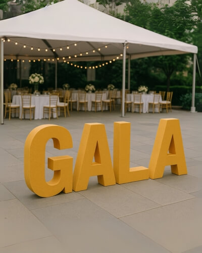 gala foam letters