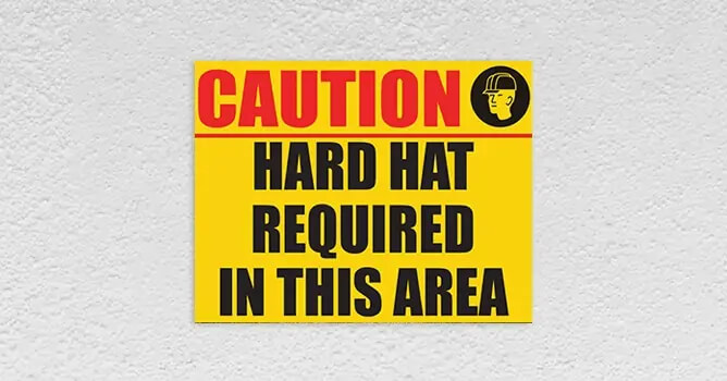 Safety Signs 50 heard hat area caution safety signs new york
