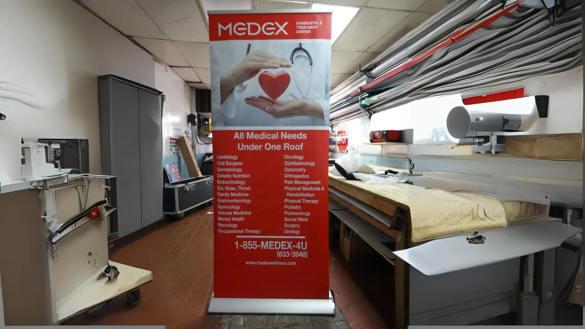 medical banner stands