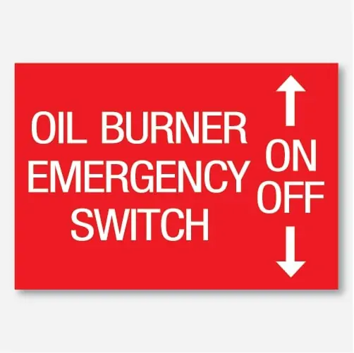 oil burner emergency switch