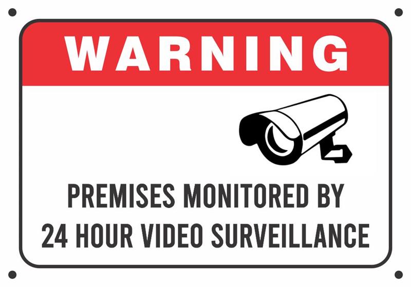 premises monitored by 24 hour video sign ny